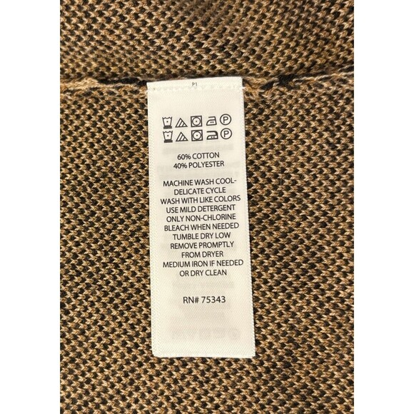 RACHEL ZOE Leopard Print Open Front Hooded Cardigan Women XS Pockets Sweater - Picture 9 of 9